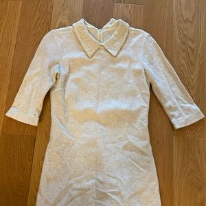 New adorable dress - fleece with lace collar